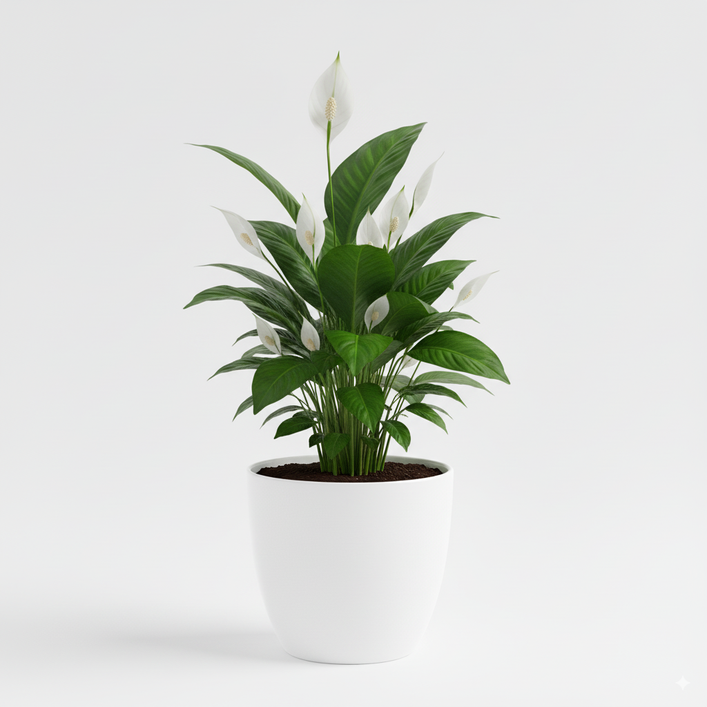 Jaevik Peace Lily Plant - Elegant Indoor Air Purifier